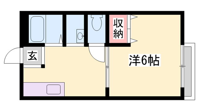 リトルフォレスト御立Ⅱ B棟の物件間取画像