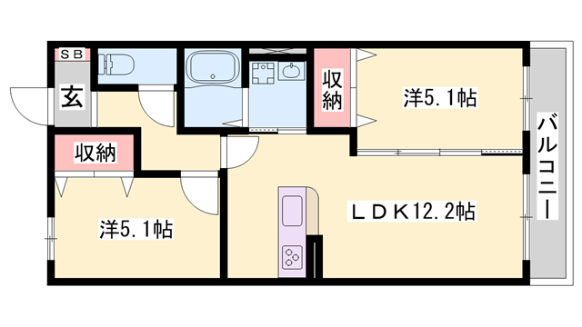 物件間取画像