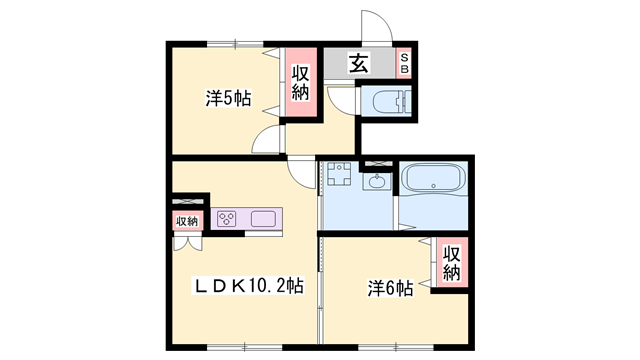 物件間取画像