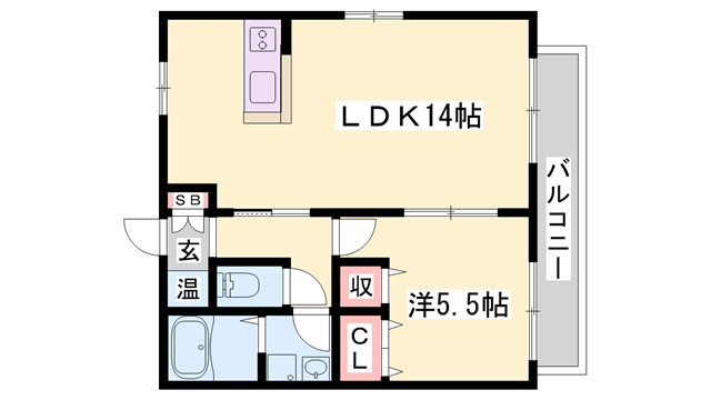 アパートメントハウス京口の物件間取画像