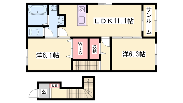 物件間取画像