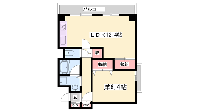 サンハイツ白鷺の物件間取画像