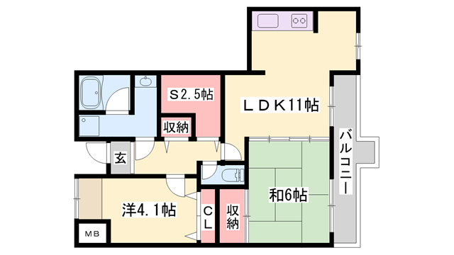 ドール辻井の物件間取画像