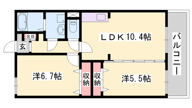 フィオーレH&Kの物件間取画像