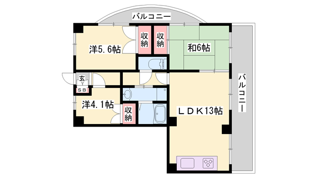 物件間取画像