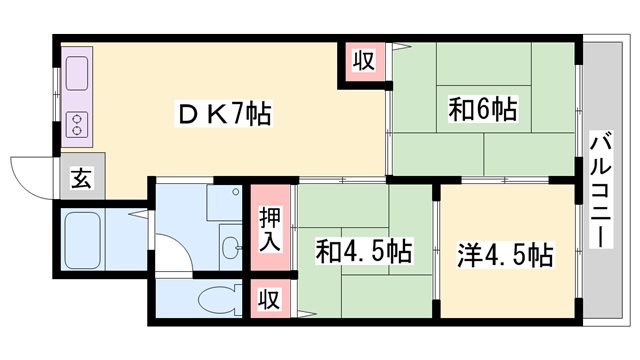物件間取画像