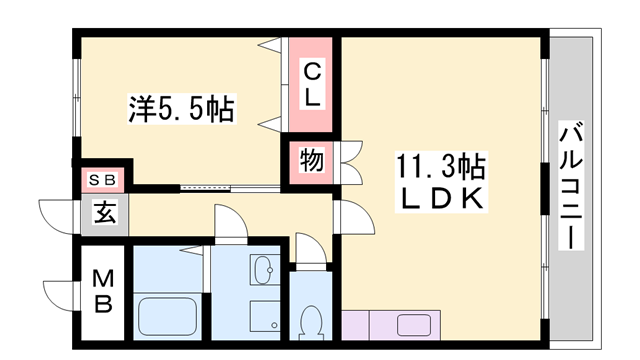 グラッチェⅠ番館の物件間取画像