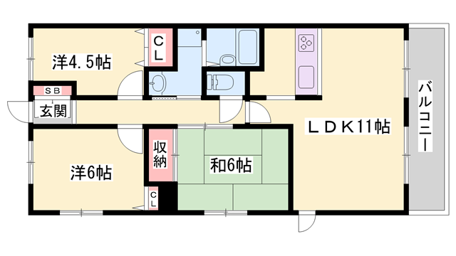 物件間取画像