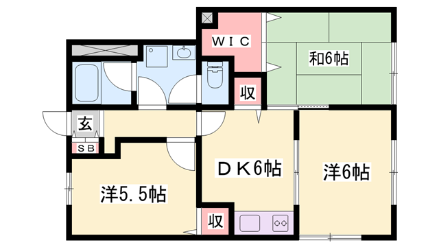 物件間取画像