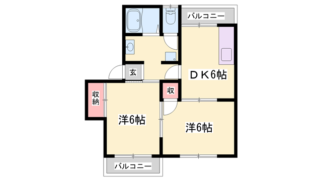 物件間取画像