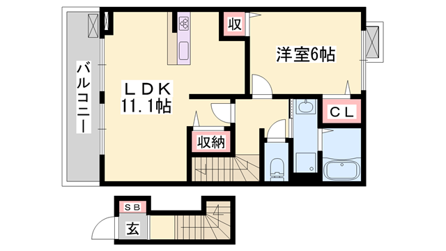物件間取画像