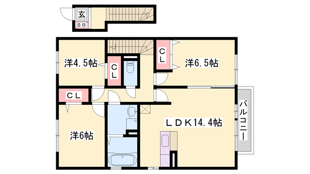 クラウンの物件間取画像