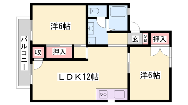 物件間取画像