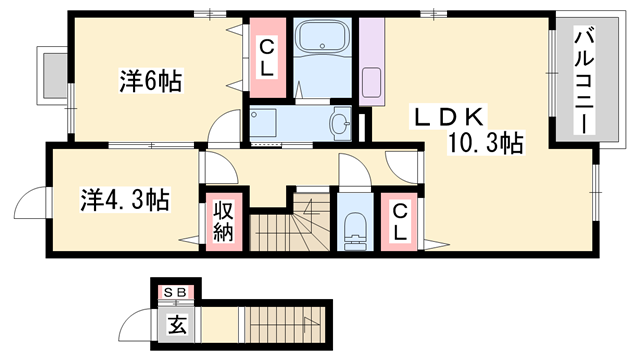 物件間取画像
