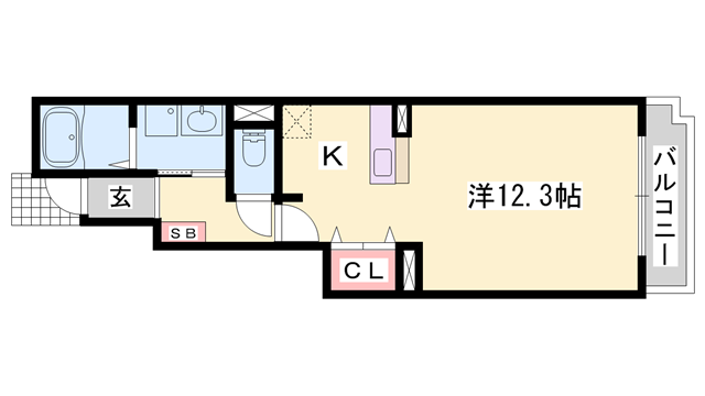 サンフローラBの物件間取画像