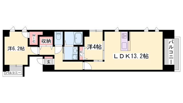 THE　MUSE栗山の物件間取画像