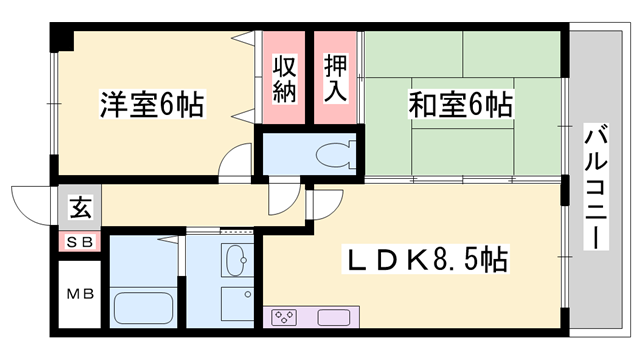 物件間取画像
