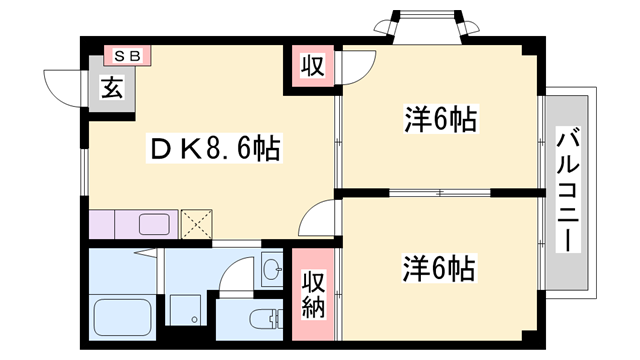 物件間取画像