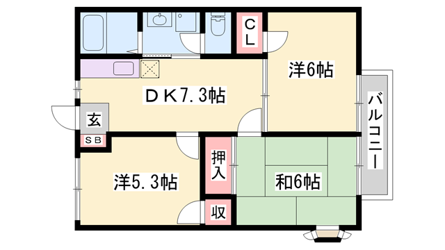 物件間取画像