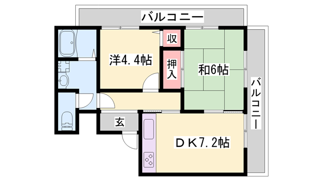 物件間取画像