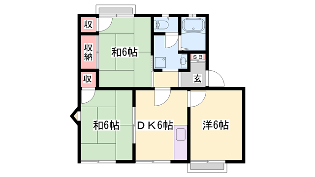叶い坂の物件間取画像