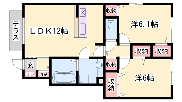 物件間取画像