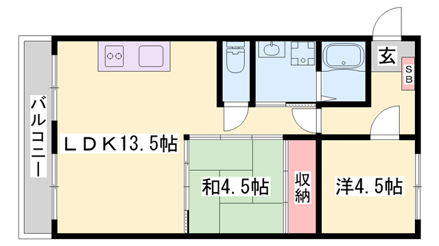 クリーンピア大善町の物件間取画像