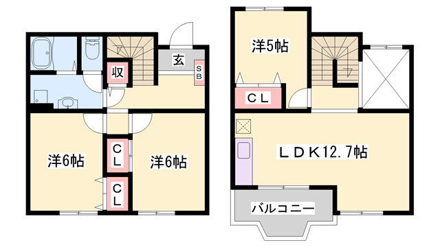 物件間取画像