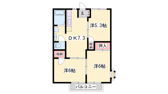 物件間取画像
