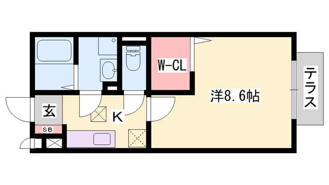 グランモアＺ　Ａ棟の物件間取画像