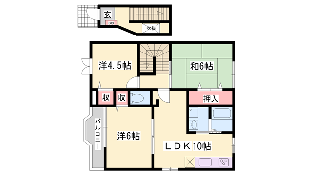 Laプラティーヌの物件間取画像