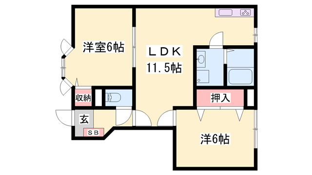 物件間取画像