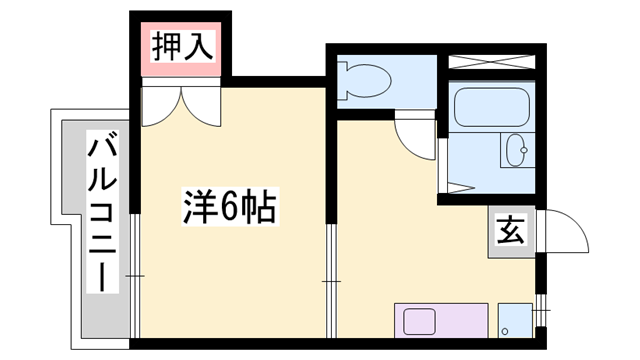 ヴィラ北平野Ⅱの物件間取画像