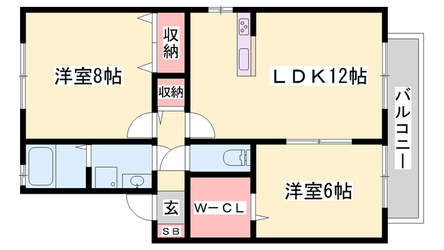物件間取画像