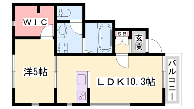 amuse英賀保の物件間取画像