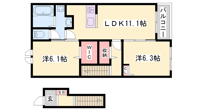 物件間取画像