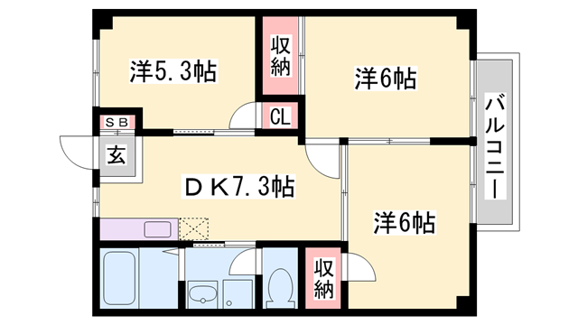 物件間取画像