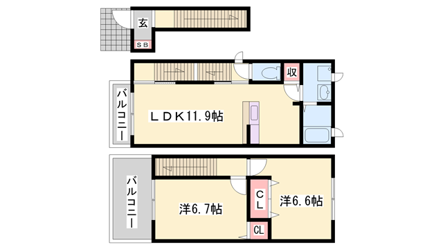 物件間取画像
