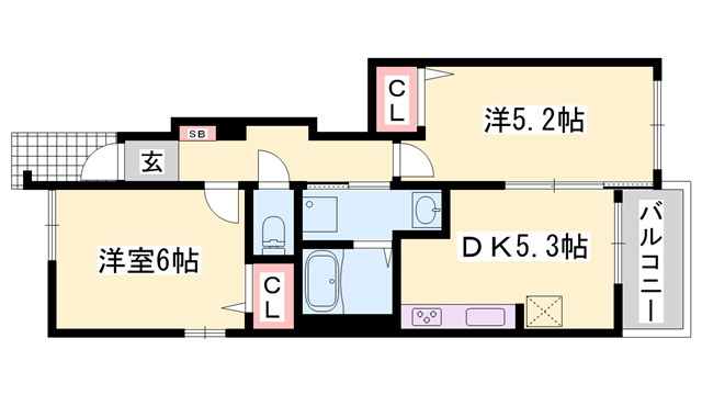 ウェントゥスⅠの物件間取画像