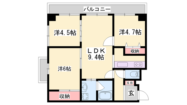 物件間取画像