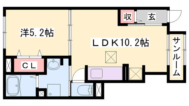 物件間取画像