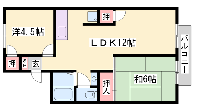 センチュリー7Bの物件間取画像