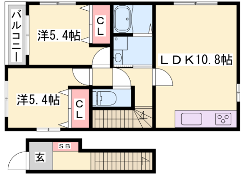 物件間取画像