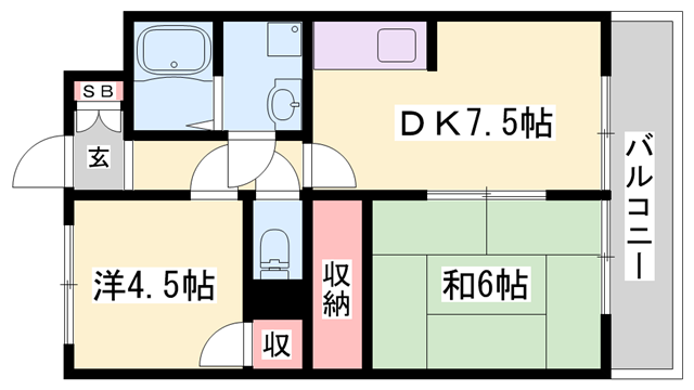 物件間取画像