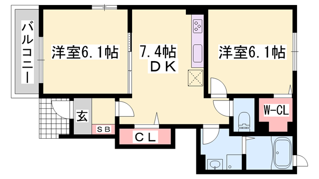 物件間取画像