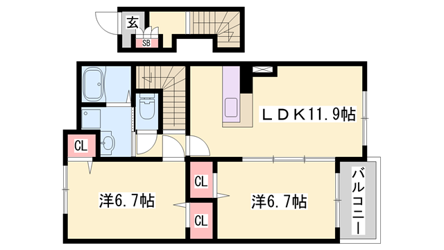 物件間取画像