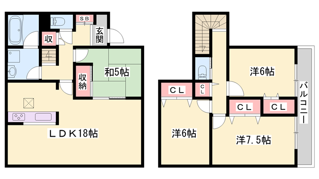 物件間取画像