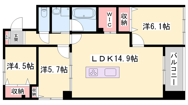 Saraの物件間取画像
