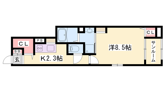 エル フルーリエⅡの物件間取画像