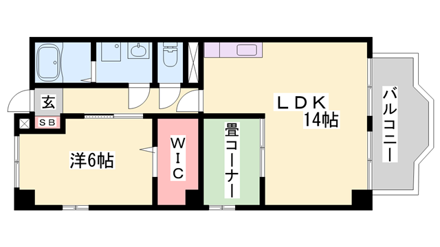 城乾ハイツの物件間取画像